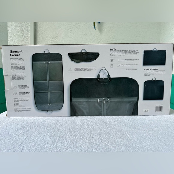 Ricardo Beverly Hills Garment Carrier Graphite NWT Packing Travel Essentials - Picture 4 of 14